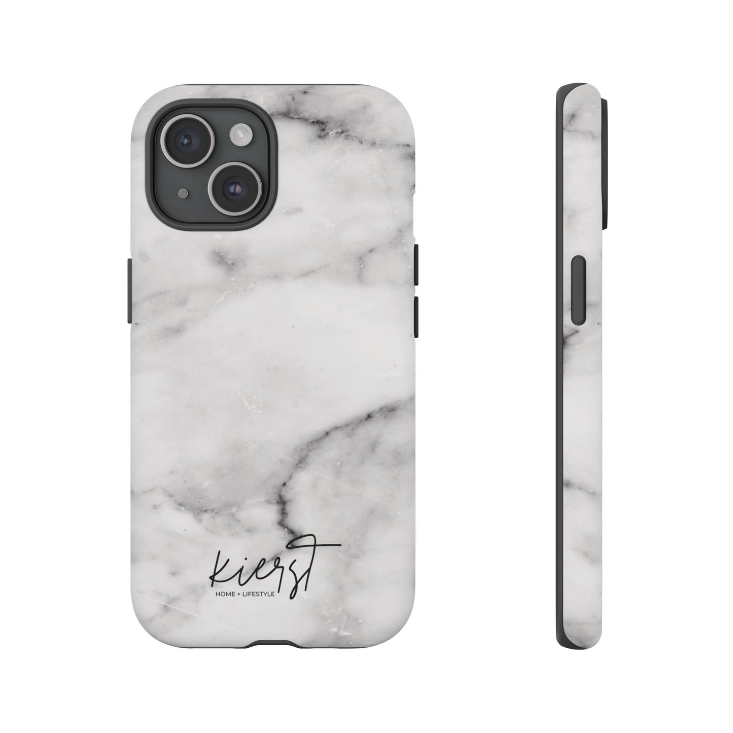 Lived-In White and Grey Marble iPhone Case | Curated Calm, Captured in Marble