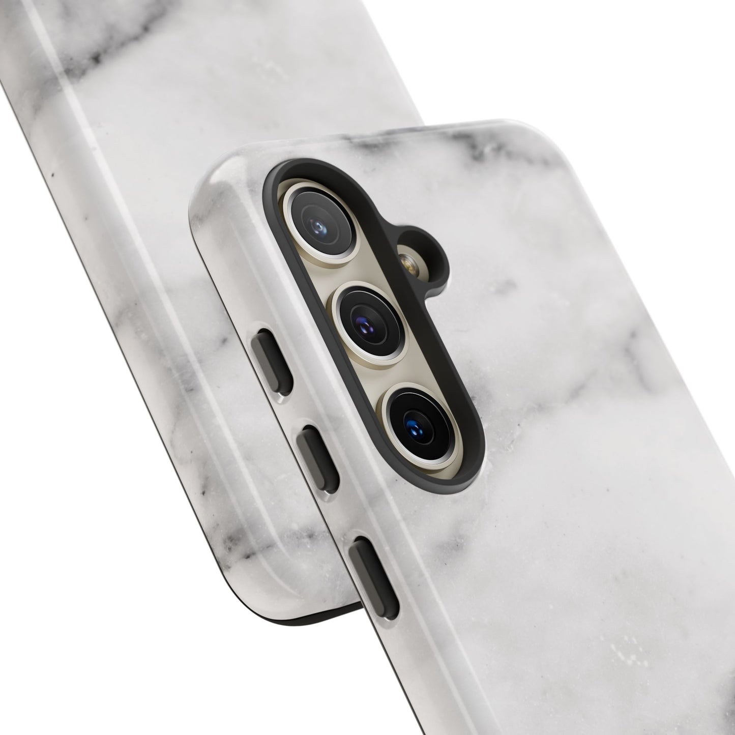 Lived-In White and Grey Marble Samsung Galaxy Case | Soft Strength, Redefined