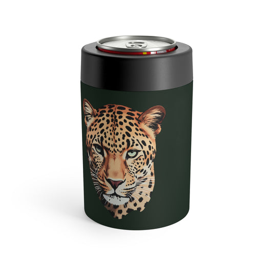 kierst Signature Midnight Pine Can Holder With Leopard Head