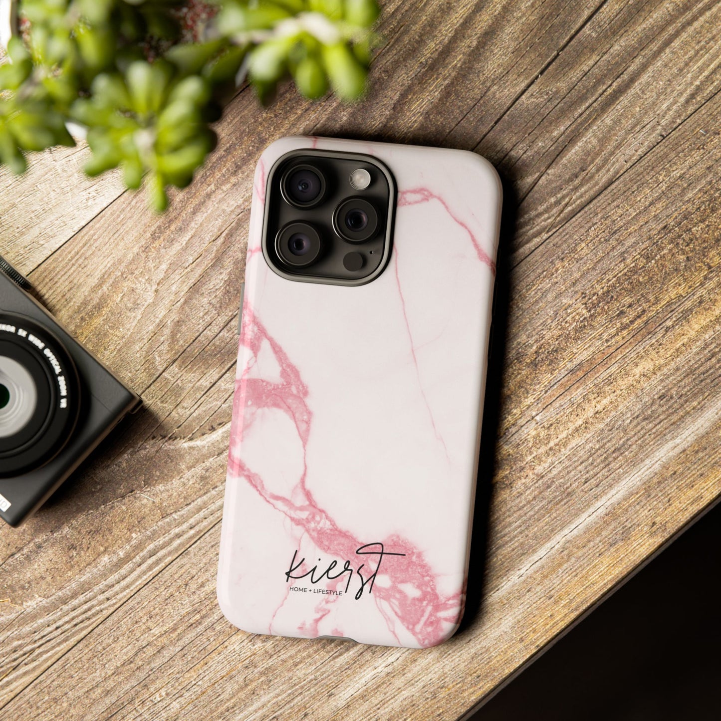 Pink & White Marble iPhone Case | Classic Elegance, Feminine Twist