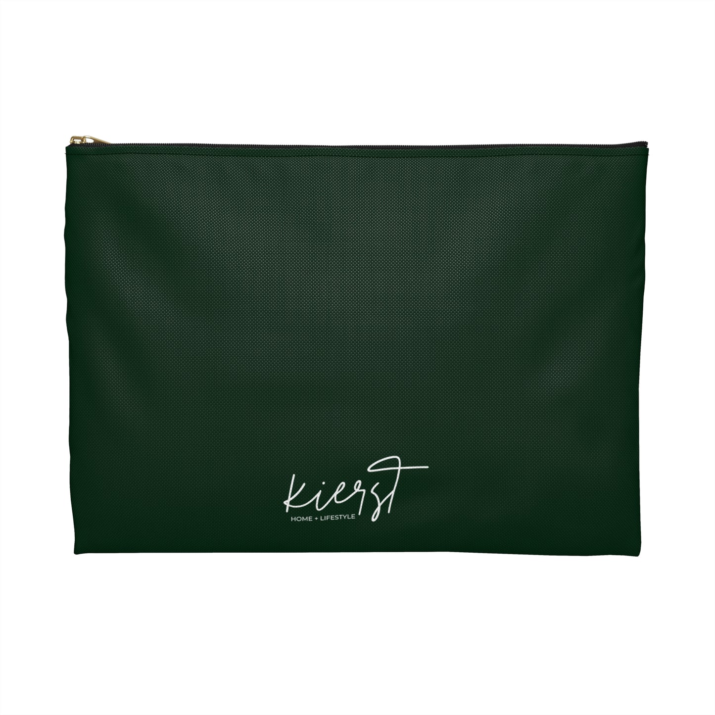 Leopard Head on Signature Midnight Pine Accessory Pouch