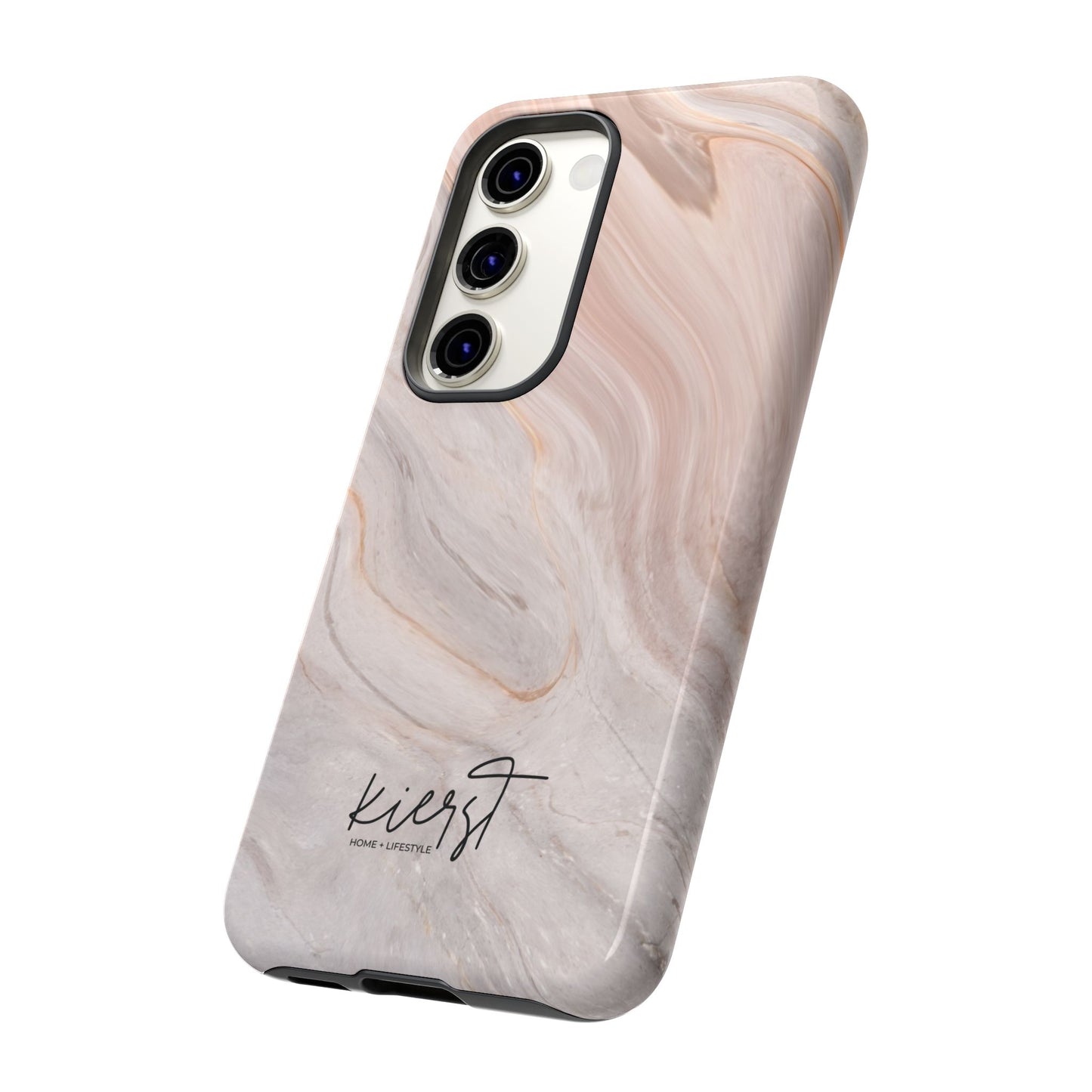 Blush Swirl Marble Samsung Galaxy Phone Case | Subtle Design, Timeless Tone