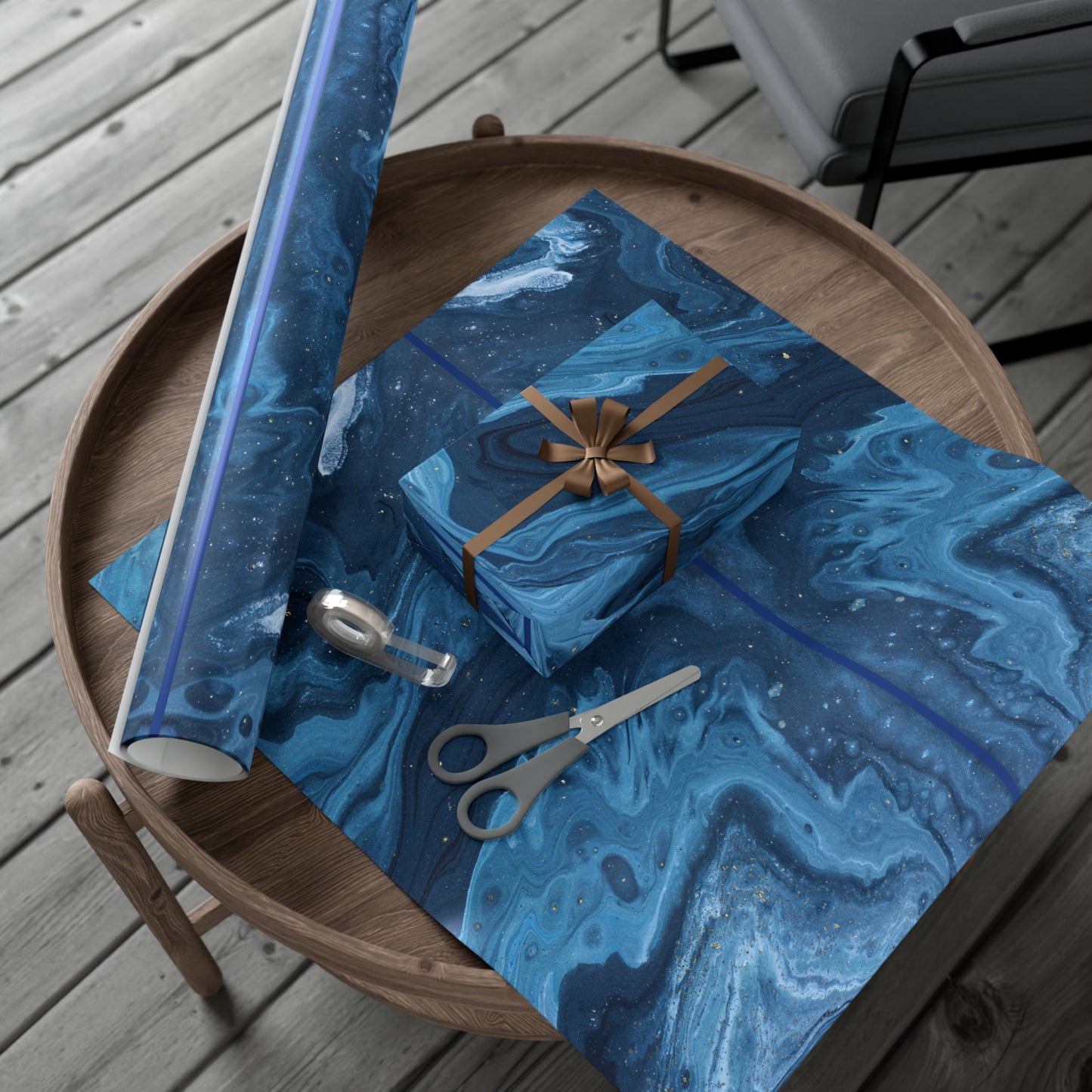 Blue Marble Gift Wrapping Paper