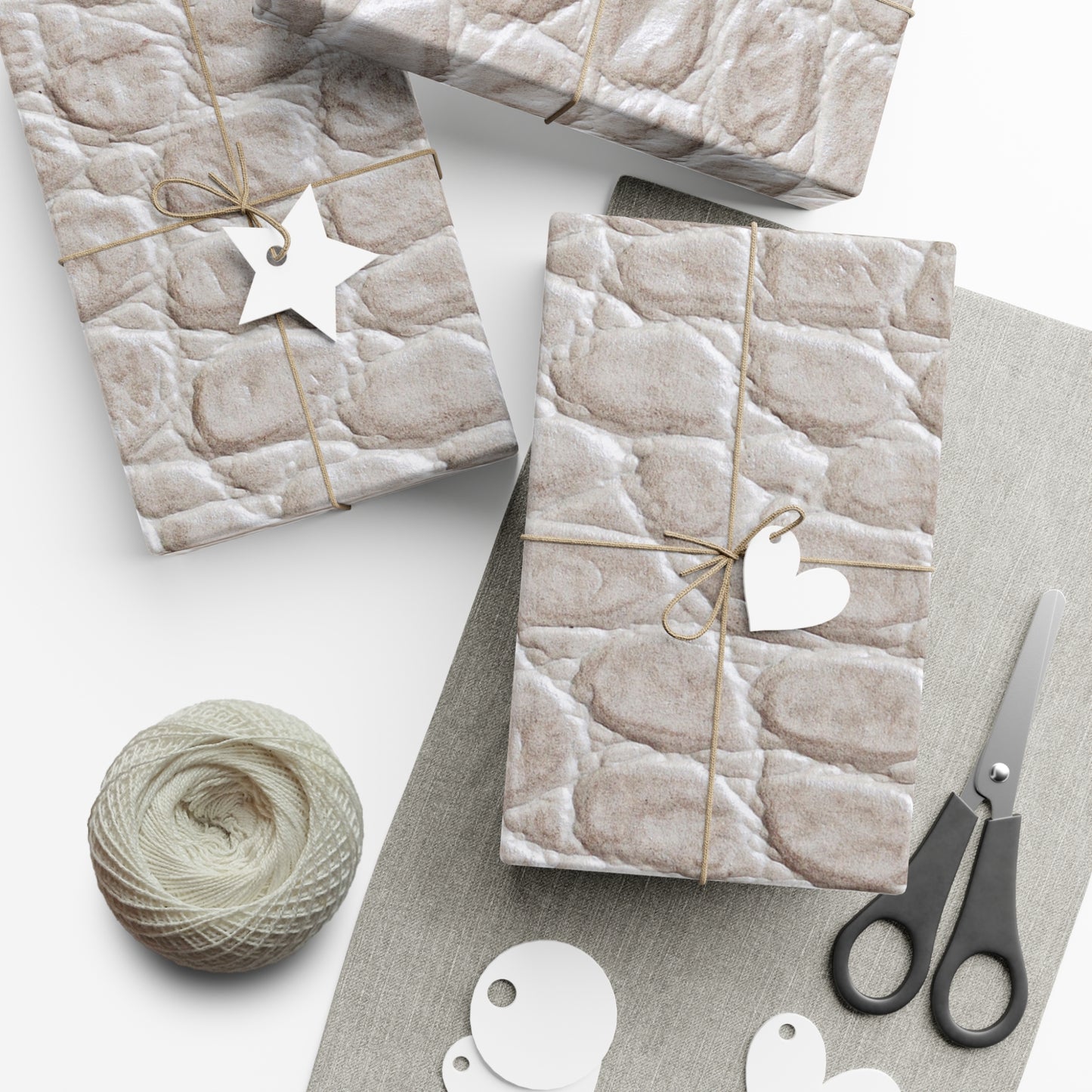 Cream Reptile Gift Wrapping Paper