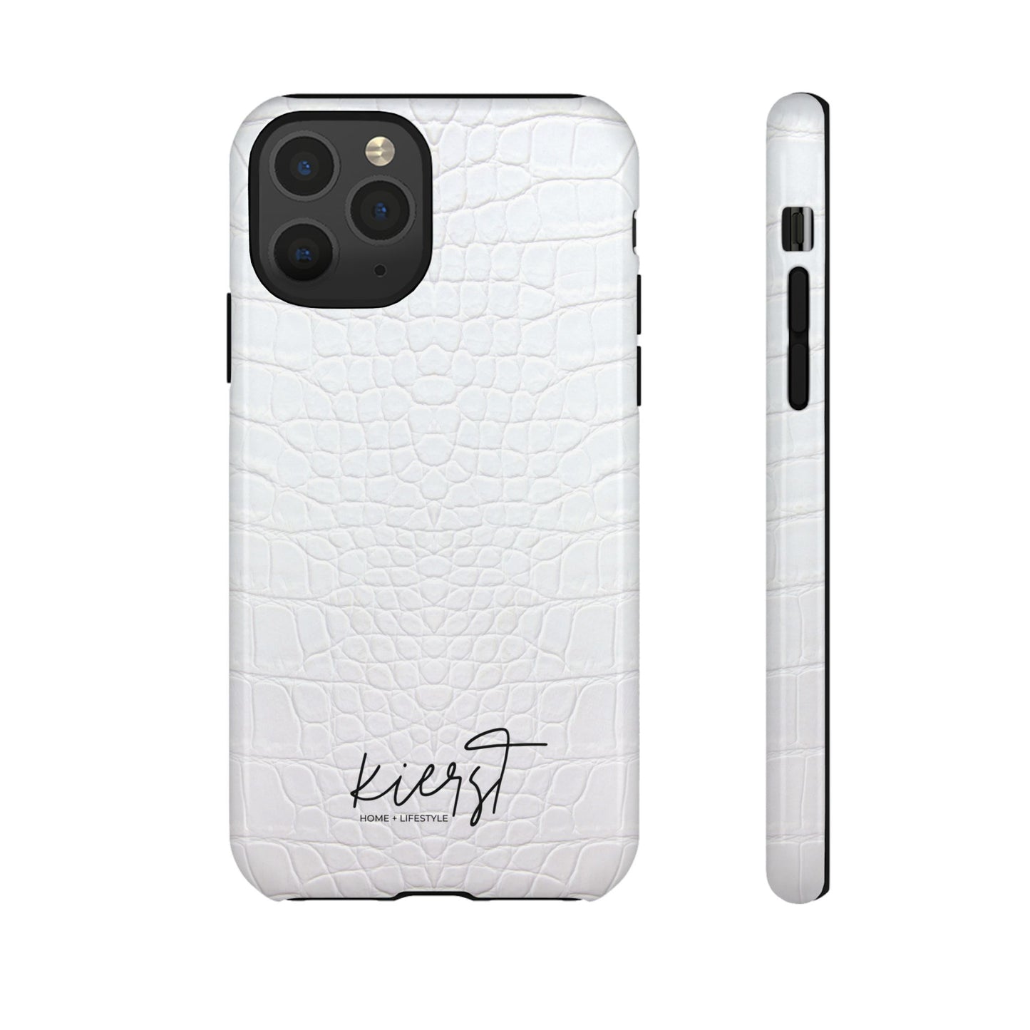 White Alligator iPhone Case | Minimal, Crisp, and Effortlessly Elevated
