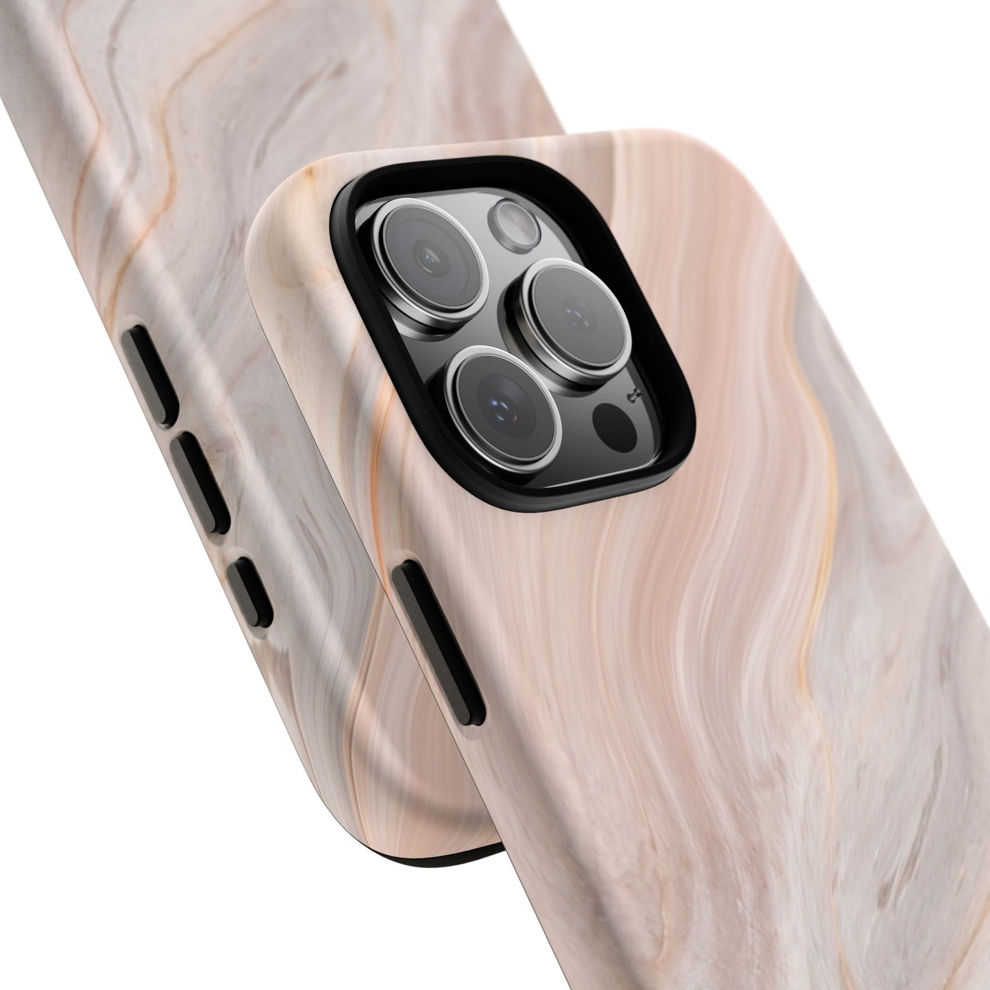 Blush Swirl Marble iPhone Case | Soft Curves, Strong Protection