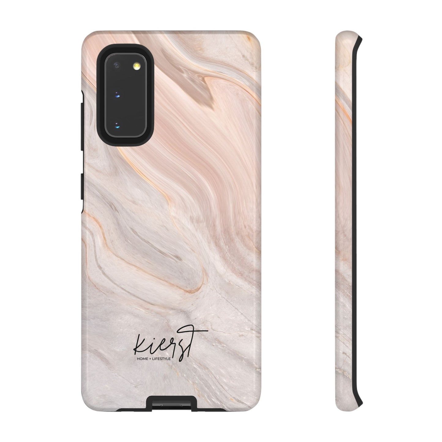 Blush Swirl Marble Samsung Galaxy Phone Case | Subtle Design, Timeless Tone