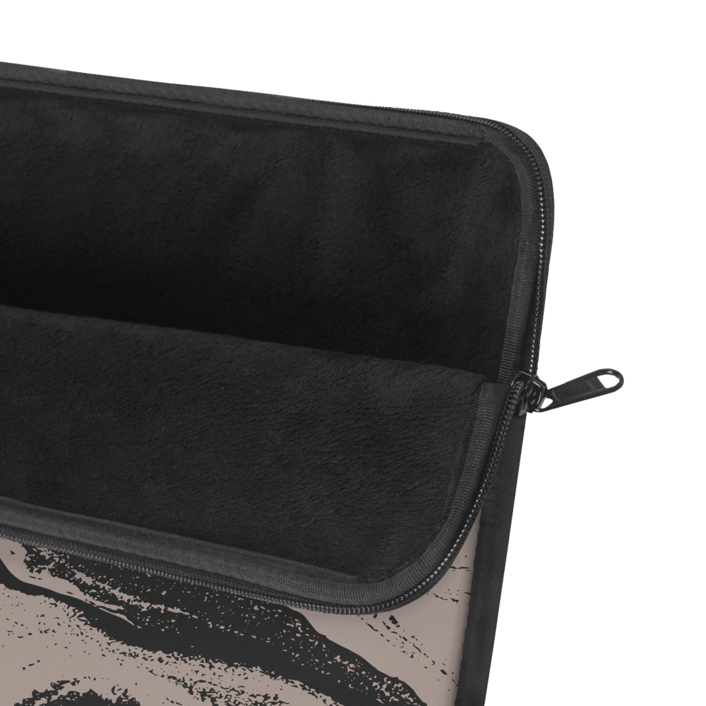 Black and Taupe Marble Laptop Sleeve