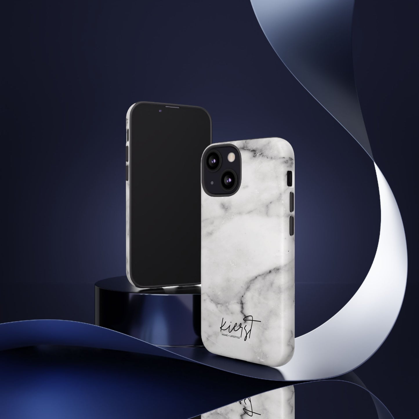 Lived-In White and Grey Marble iPhone Case | Curated Calm, Captured in Marble