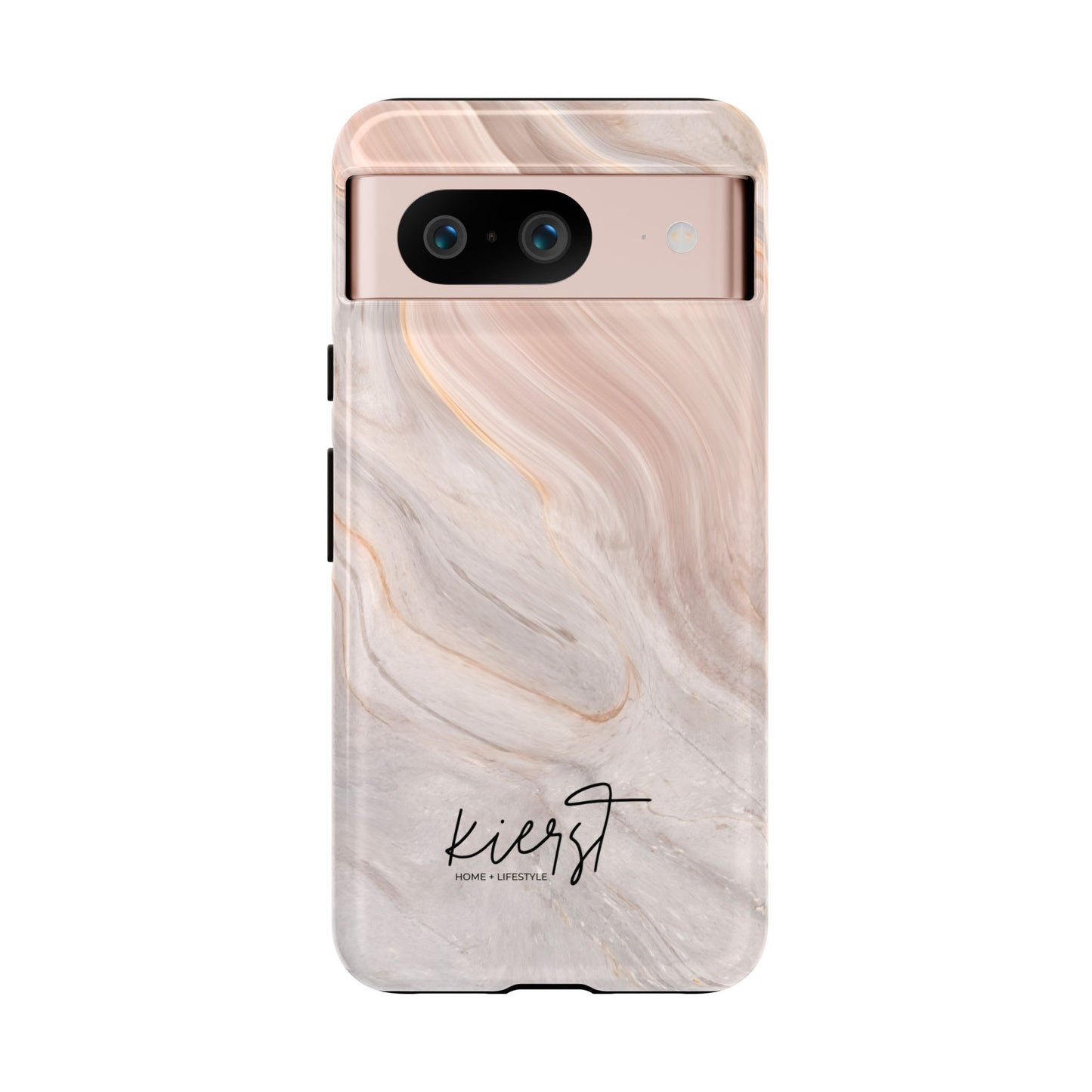 Blush Swirl Marble Google Pixel Phone Case | Soft Movement Meets Curated Luxury