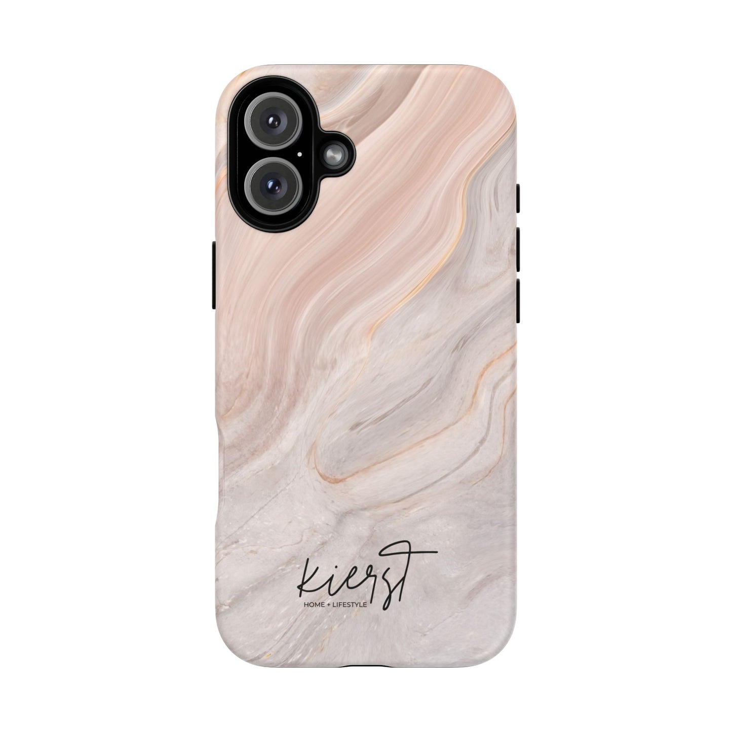 Blush Swirl Marble iPhone Case | Soft Curves, Strong Protection