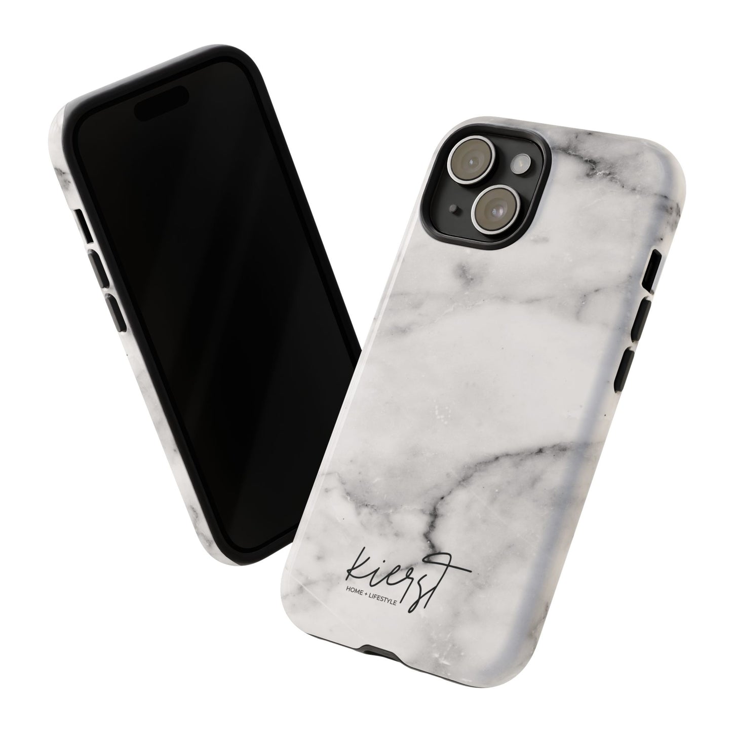Lived-In White and Grey Marble iPhone Case | Curated Calm, Captured in Marble
