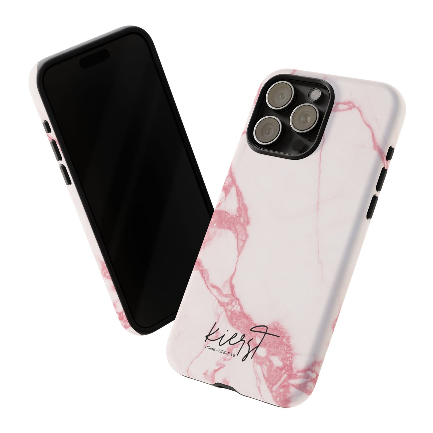 Pink & White Marble iPhone Case | Classic Elegance, Feminine Twist
