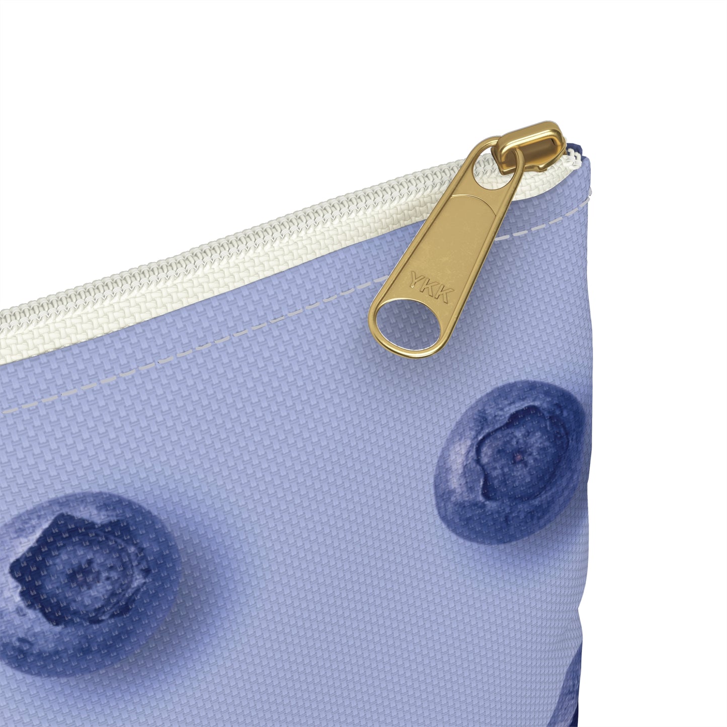 Blueberry Pop Accessory Pouch – Limited Edition Periwinkle & Fruit Print