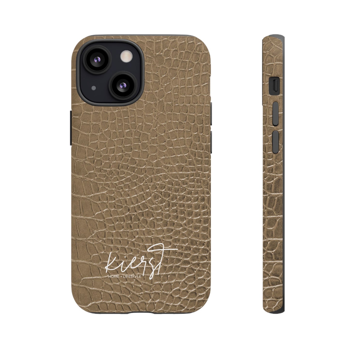 Tan Alligator Print iPhone Case | Elevated texture meets everyday ease
