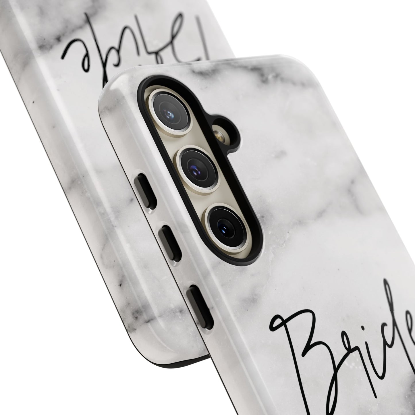 Bride Lived-In White and Grey Marble Samsung Galaxy Phone Case