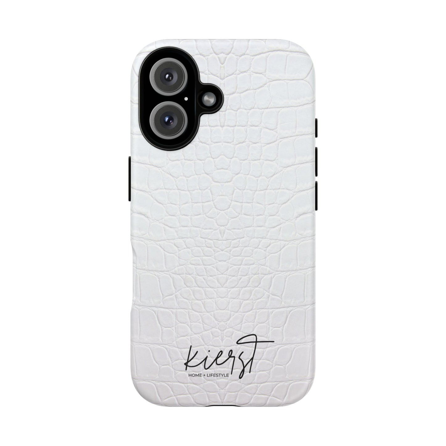 White Alligator iPhone Case | Minimal, Crisp, and Effortlessly Elevated