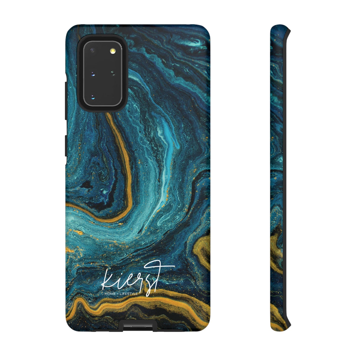 Gold & Teal Marble Samsung Galaxy Case | Swirled Depth Meets Everyday Edge