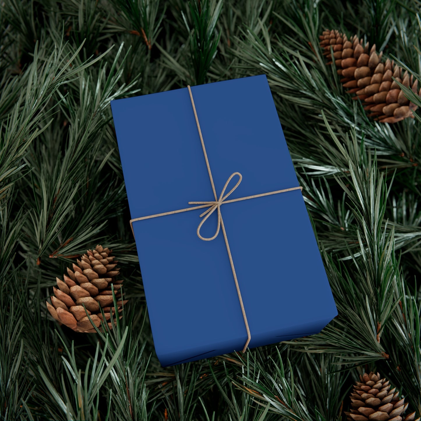 Cobalt Blue Wrapping Paper | Bold, Modern Gift Wrap - Matte or Satin Finish