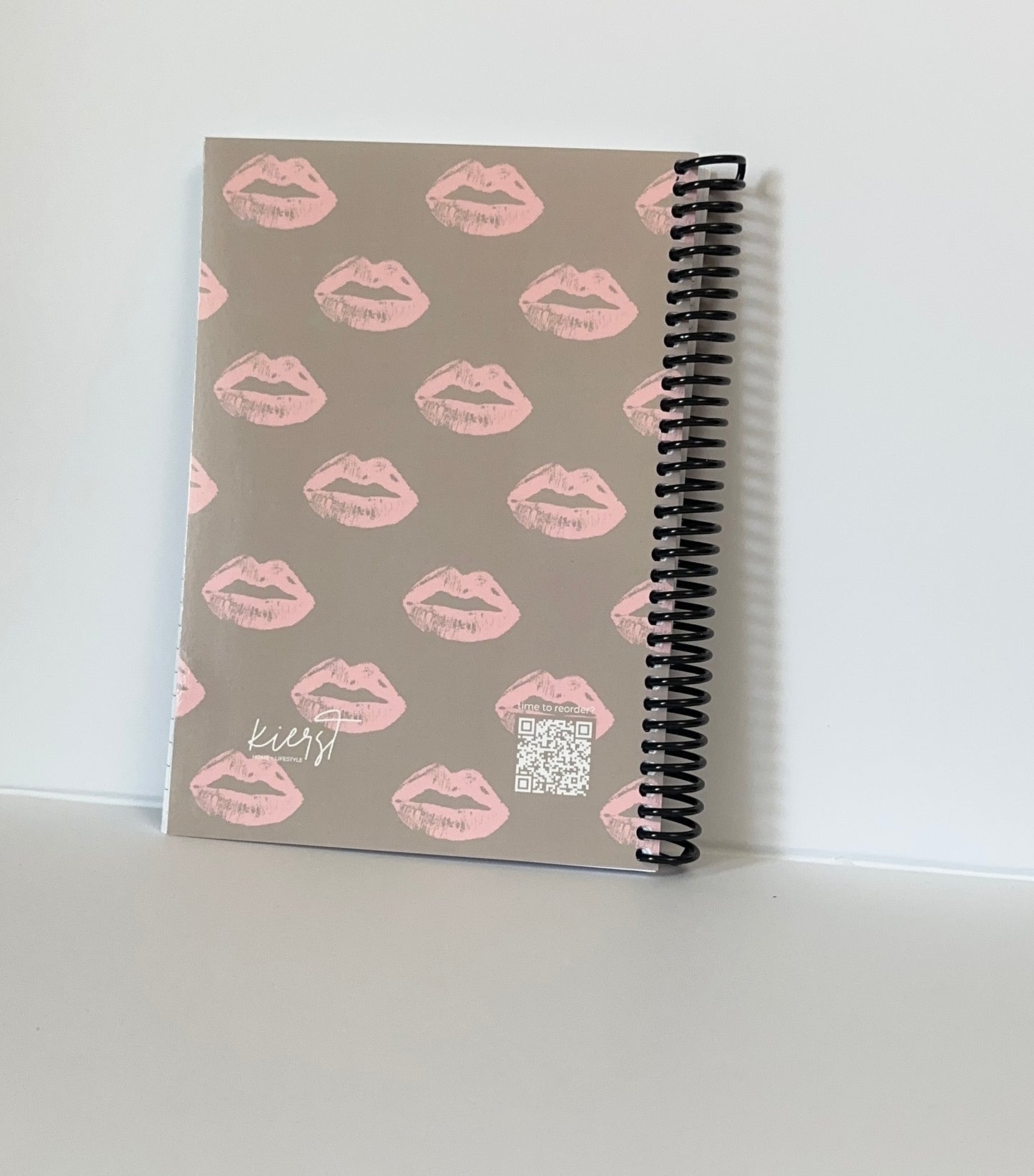 Pillow Talk-Inspired Lips on Oat Notebook