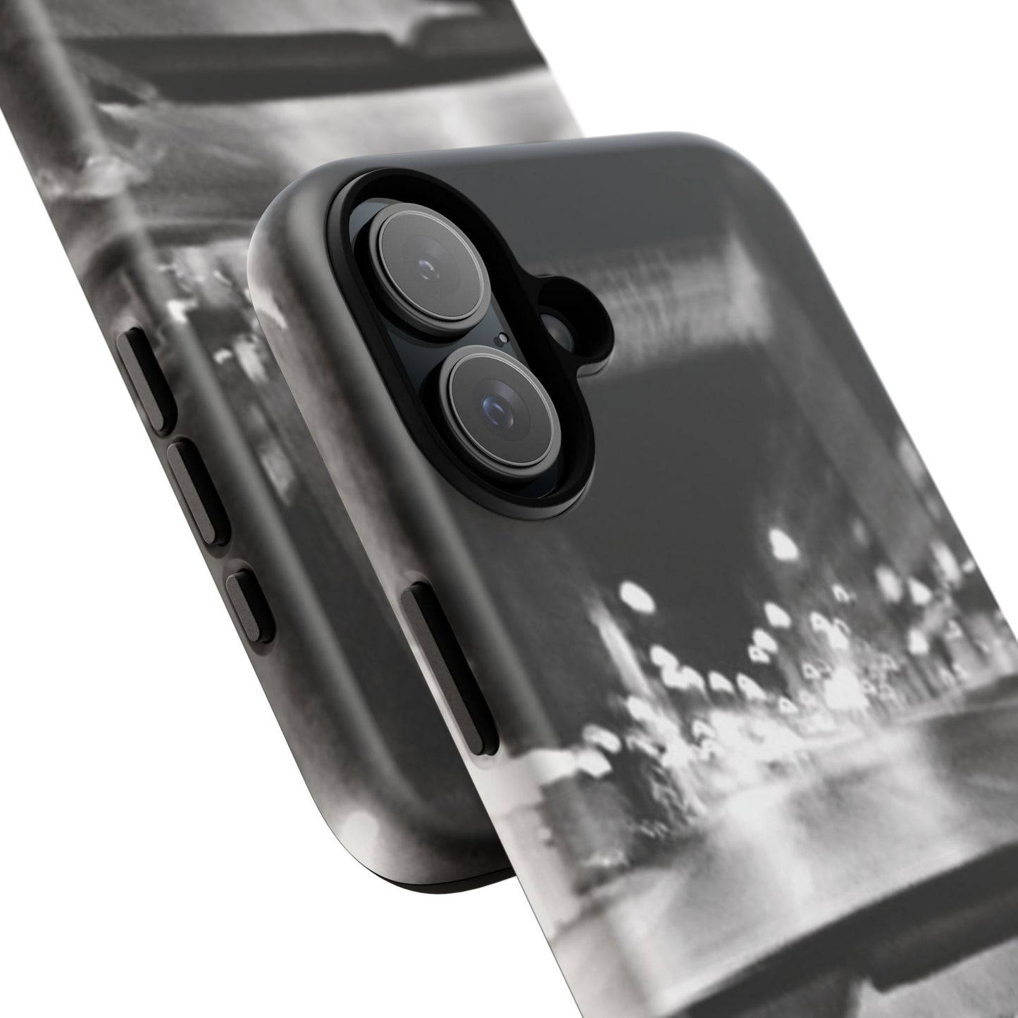 Faded Summer Nights iPhone Case | A Cinematic Blur of City Lights and Nostalgia