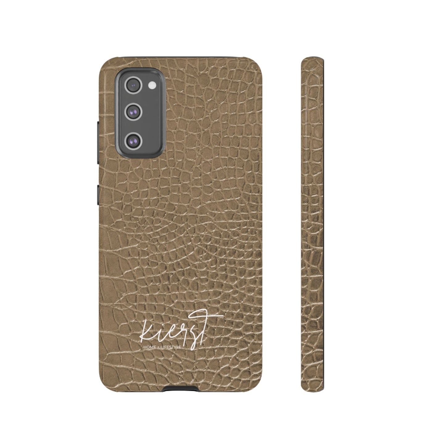Tan Alligator Print Samsung Galaxy Phone Case | Subtle Statement, Everyday Style