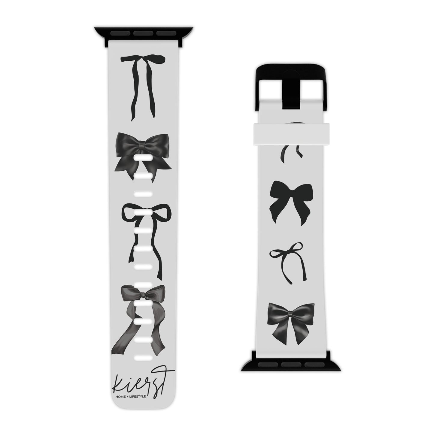 Black Bow Apple Watch Band – Classic Bows, Clean Contrast