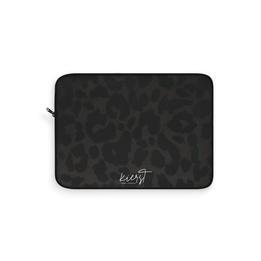 Black Leopard Laptop Sleeve | A Bold Neutral for On-the-Go Protection