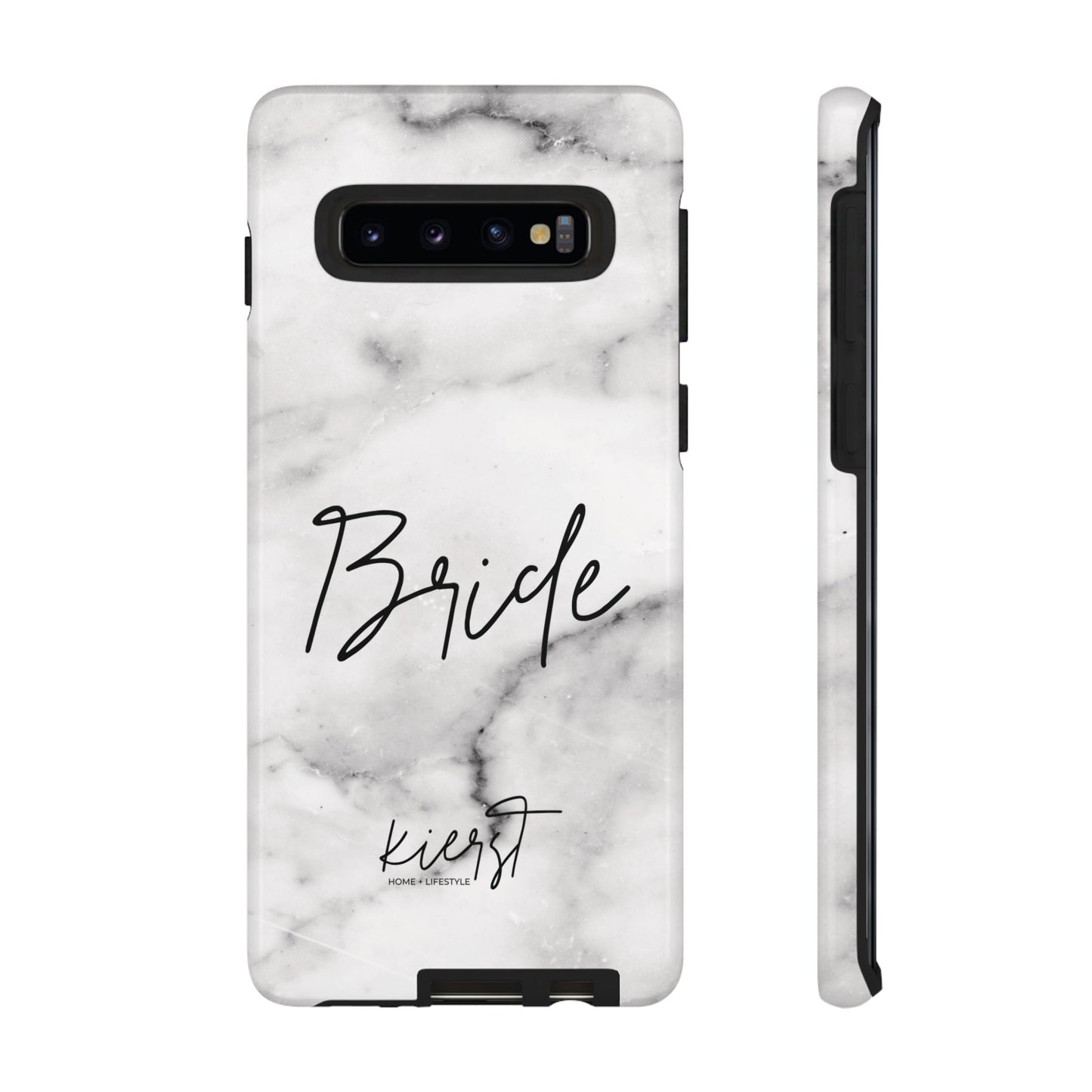 Bride Lived-In White and Grey Marble Samsung Galaxy Phone Case