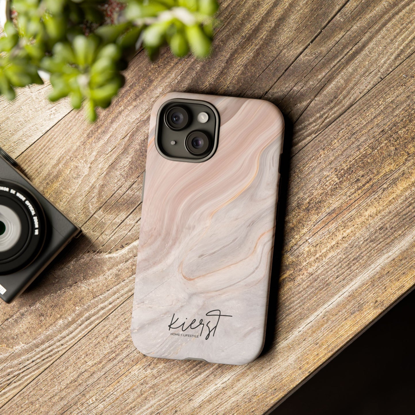 Blush Swirl Marble iPhone Case | Soft Curves, Strong Protection