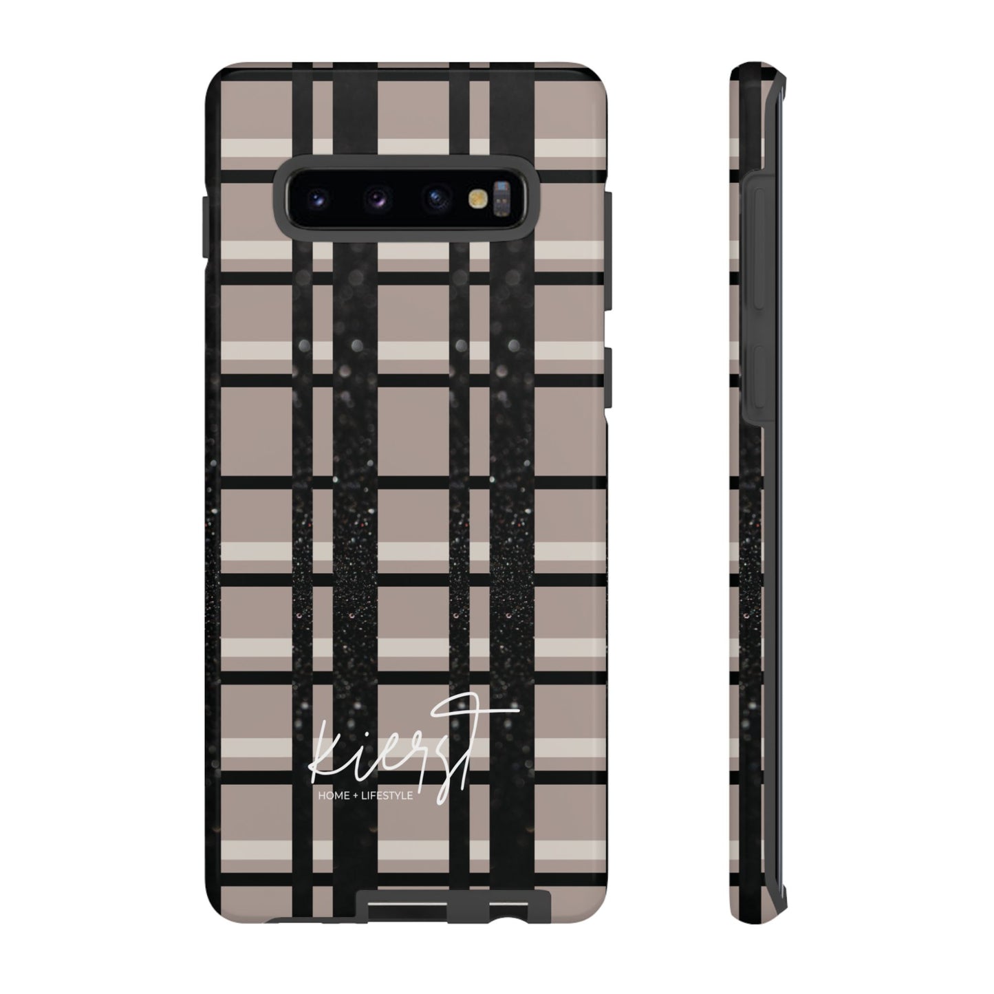 Elevated Neutrals Plaid Samsung Galaxy Case | Structured Style, Soft Edge