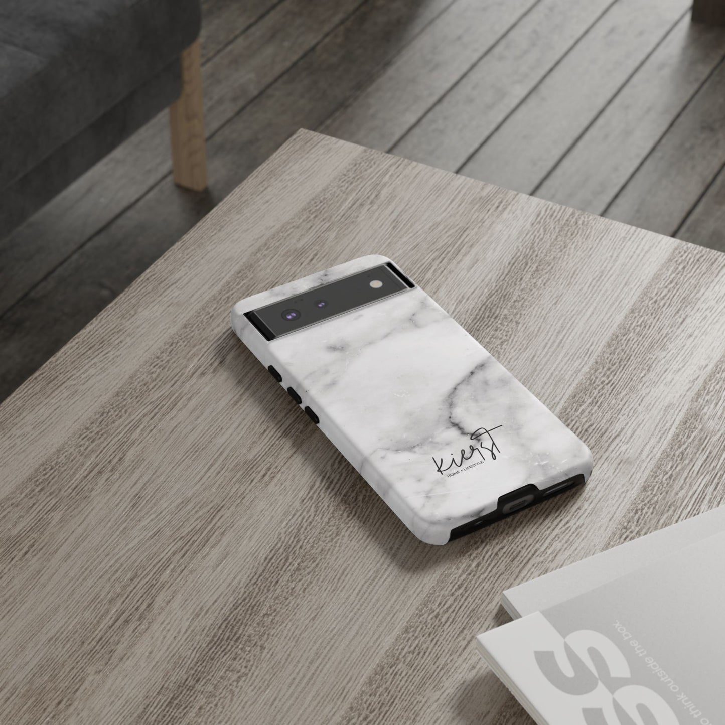 Lived-In White and Grey Marble Google Pixel Case | Elevated Essentials For Everyday