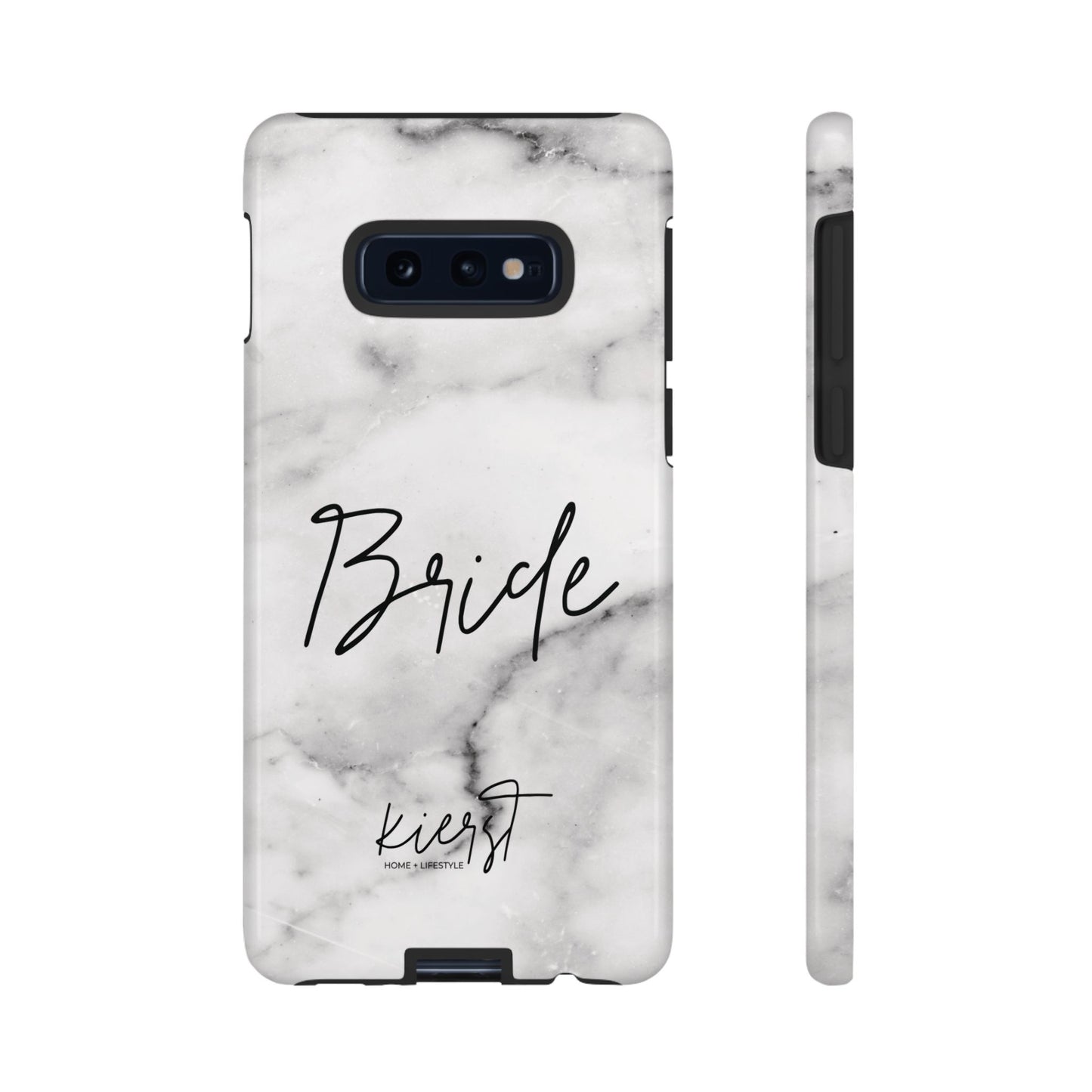 Bride Lived-In White and Grey Marble Samsung Galaxy Phone Case