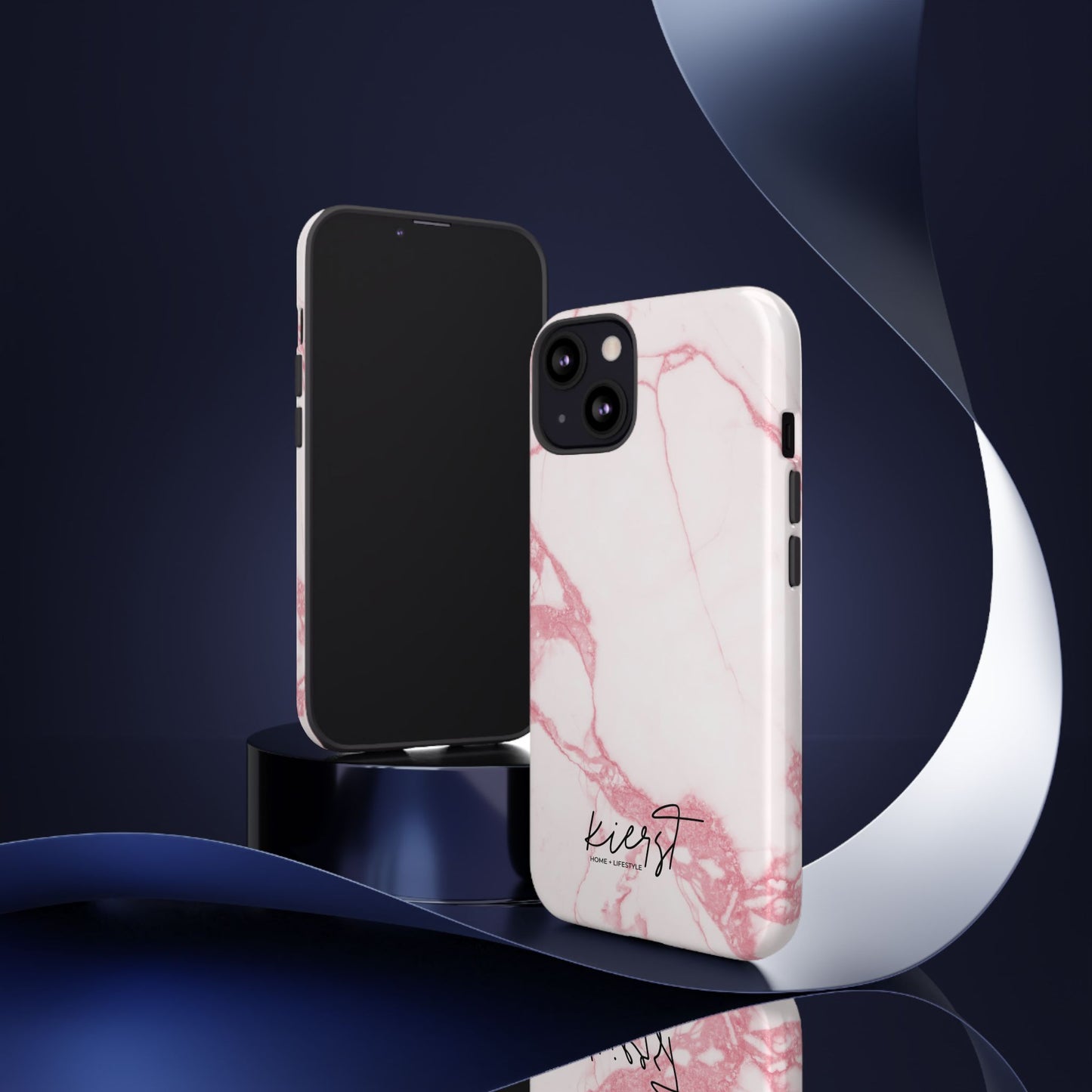 Pink & White Marble iPhone Case | Classic Elegance, Feminine Twist