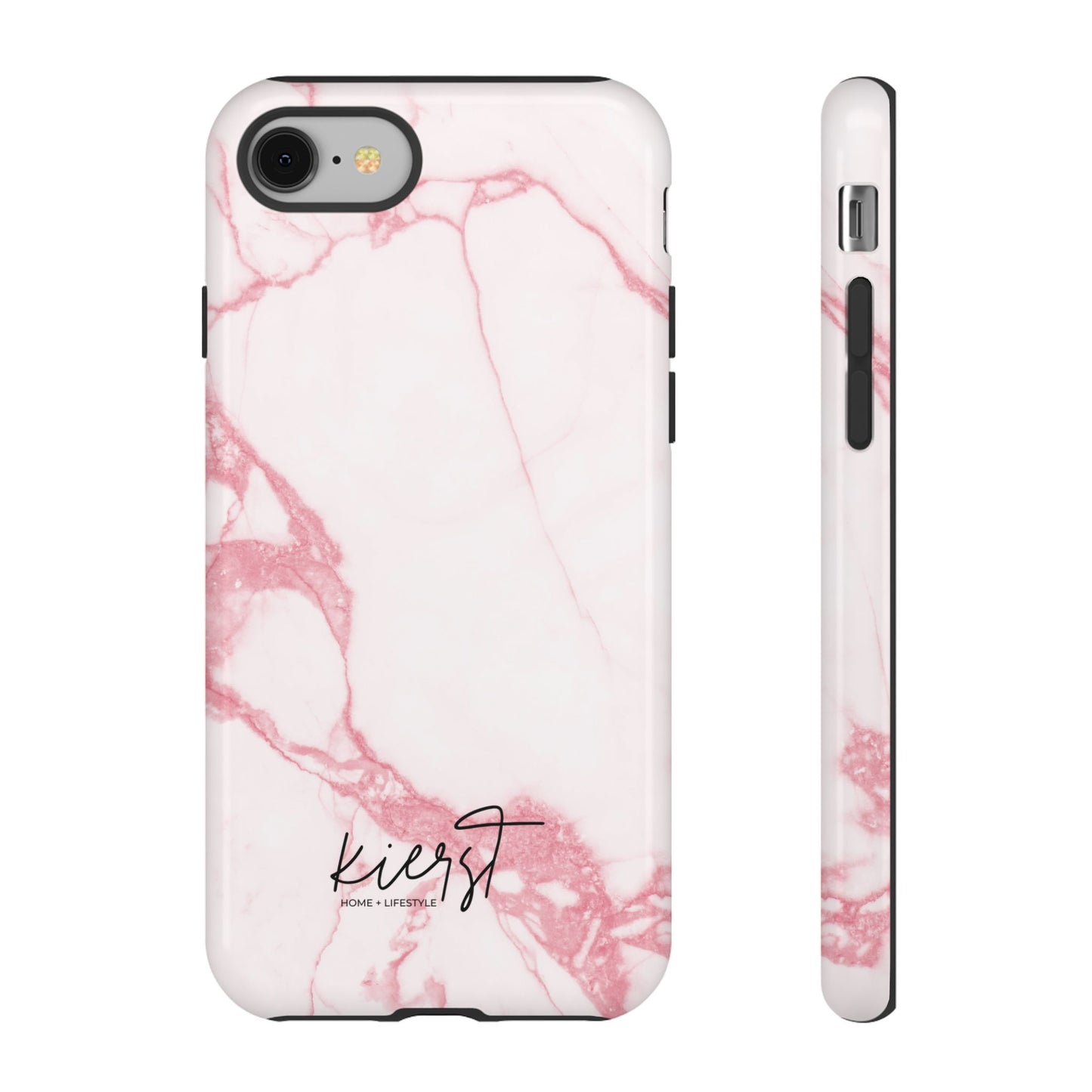 Pink & White Marble iPhone Case | Classic Elegance, Feminine Twist