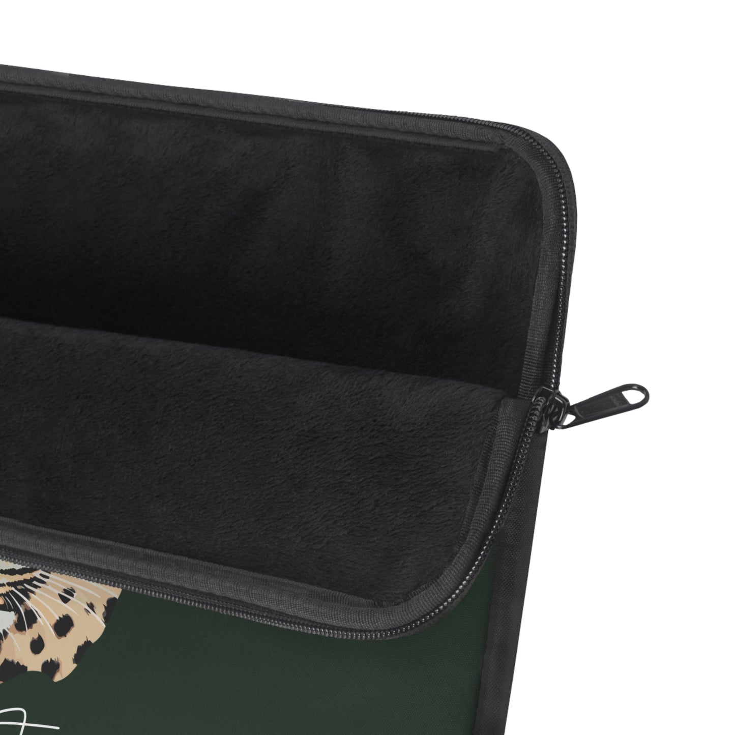 kierst Signature Midnight Pine Laptop Sleeve with Leopard Head - Limited Edition