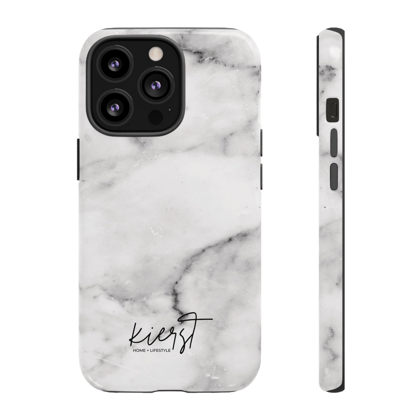 Lived-In White and Grey Marble iPhone Case | Curated Calm, Captured in Marble