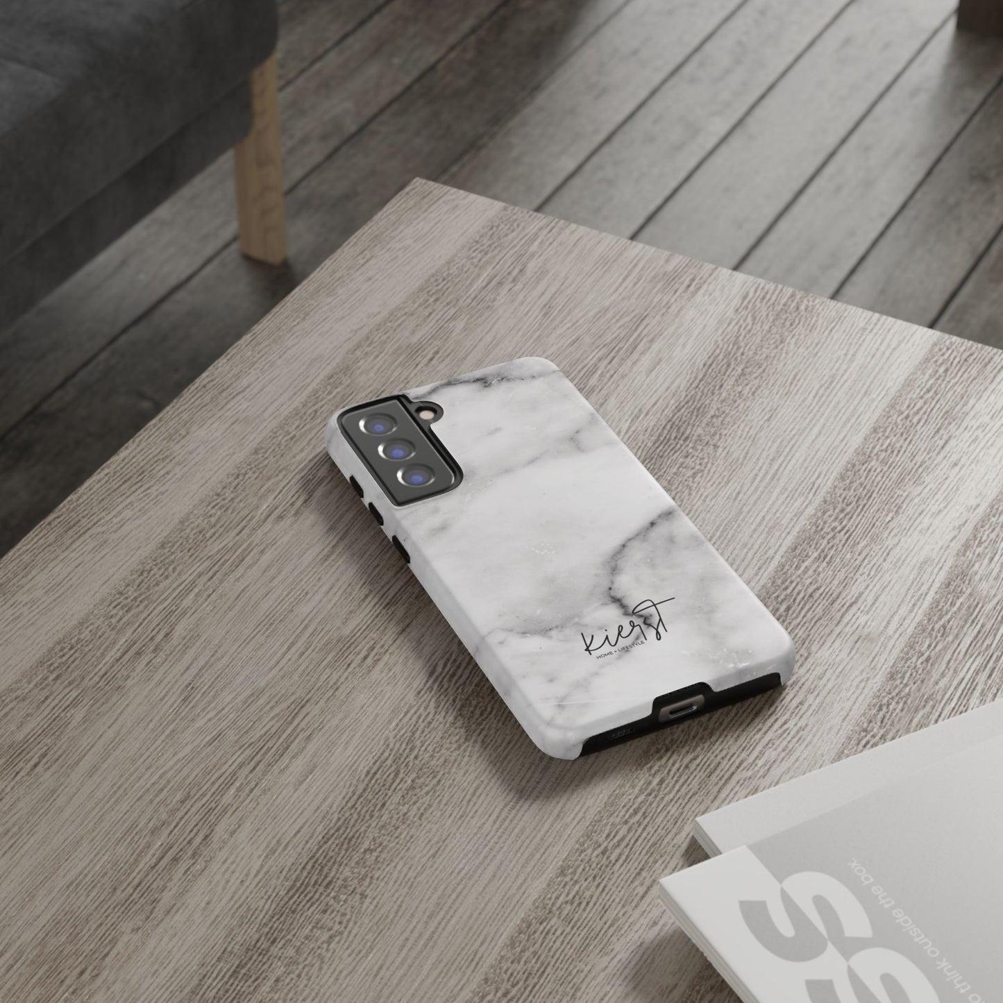 Lived-In White and Grey Marble Samsung Galaxy Case | Soft Strength, Redefined