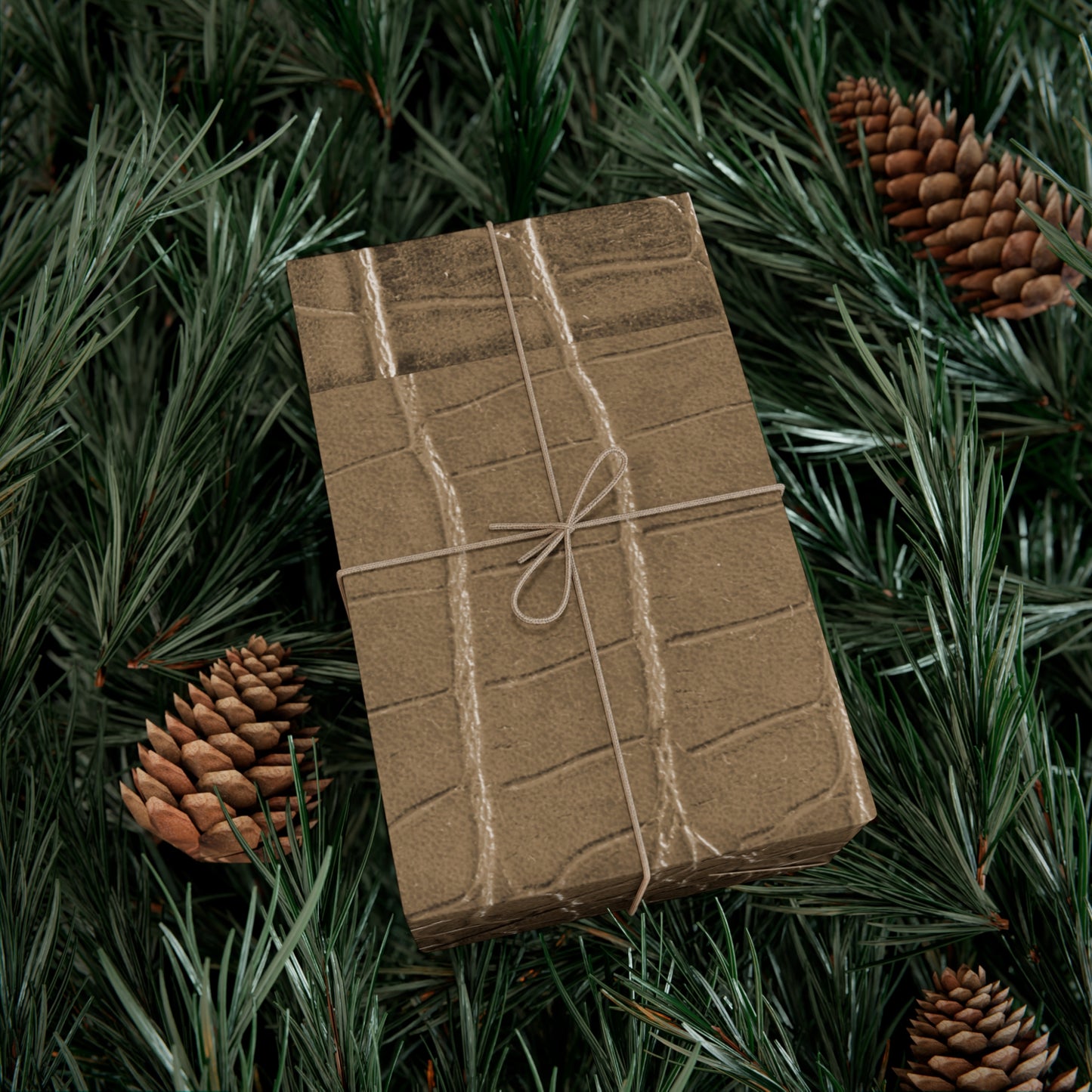 Tan Alligator Gift Wrapping Paper