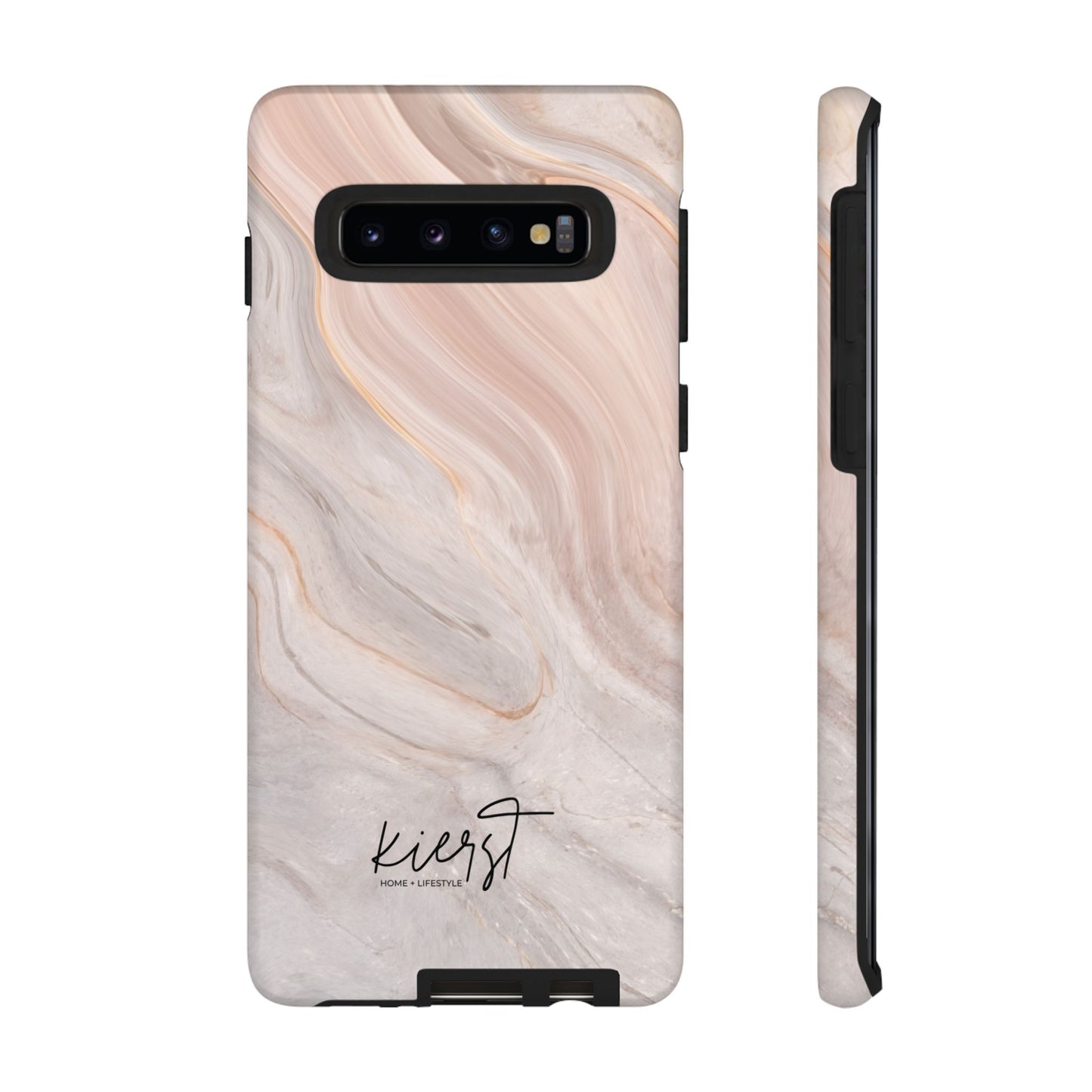 Blush Swirl Marble Samsung Galaxy Phone Case | Subtle Design, Timeless Tone