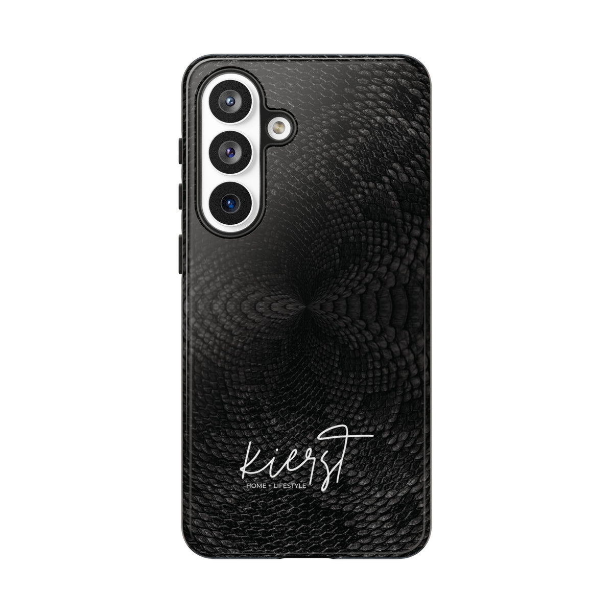 Black + Grey Snake Print Samsung Galaxy Phone Case