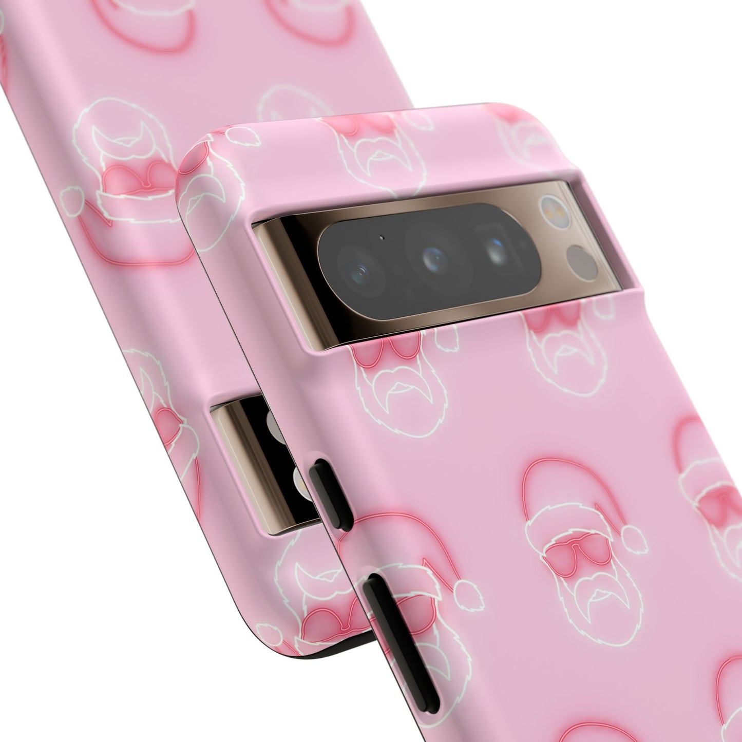Holiday 25 Neon Sign Santa on Pink Google Pixel Phone Case