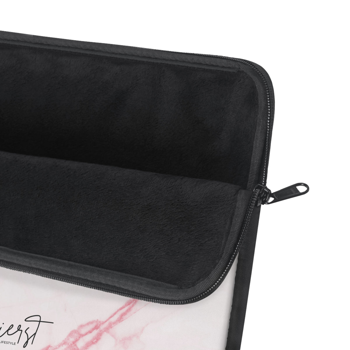 Pink + White Marble Laptop Sleeve