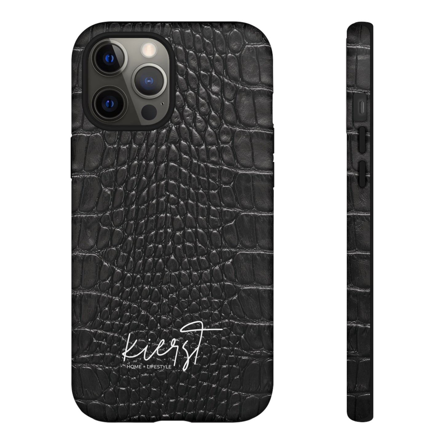 Black Alligator Print iPhone Case | Minimalist Edge Meets Everyday Function