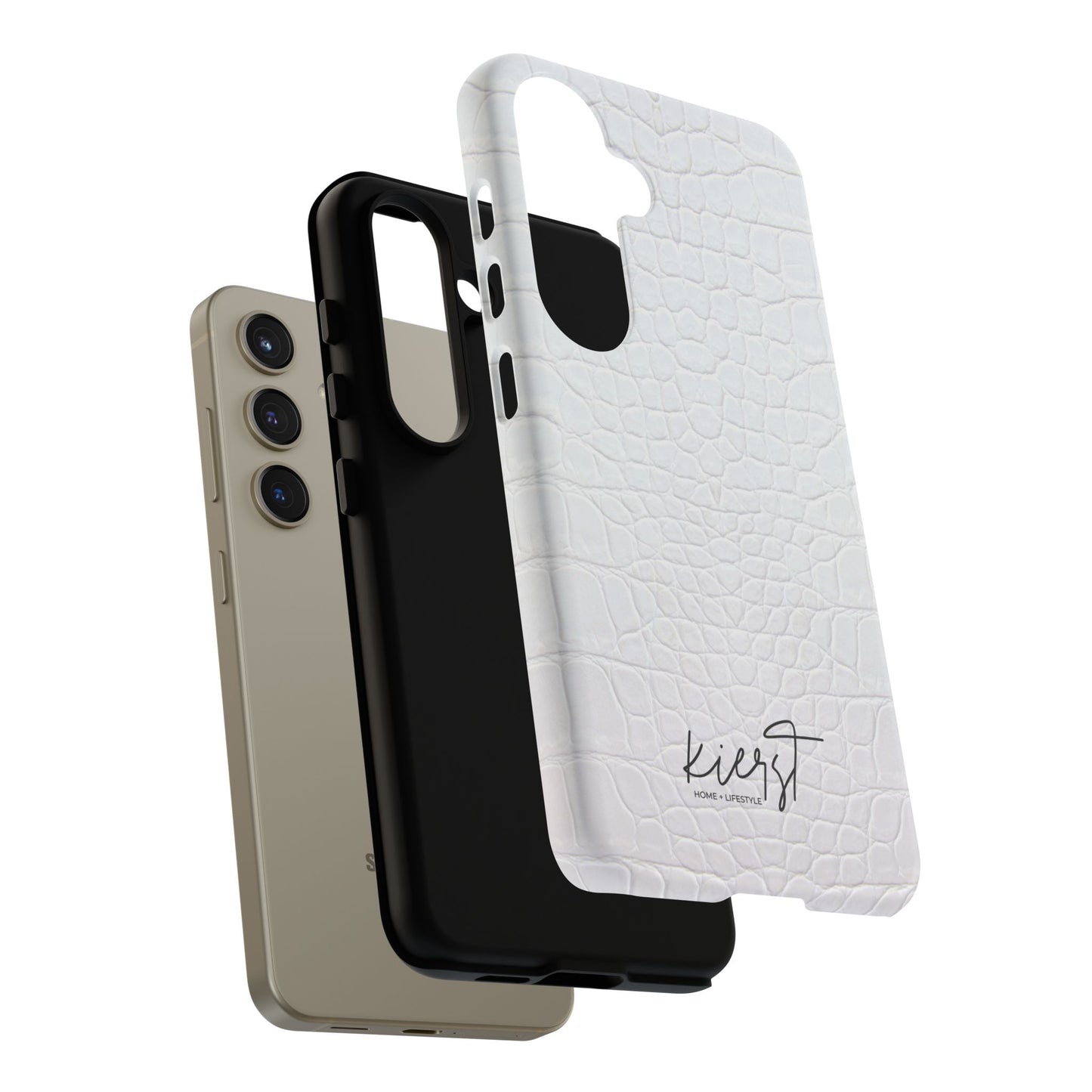 White Alligator Samsung Galaxy Case | Classic Texture Meets Modern Edge