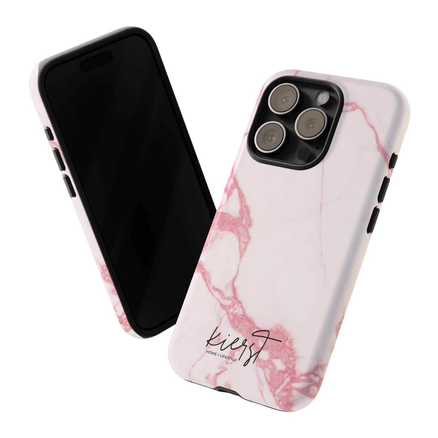 Pink & White Marble iPhone Case | Classic Elegance, Feminine Twist