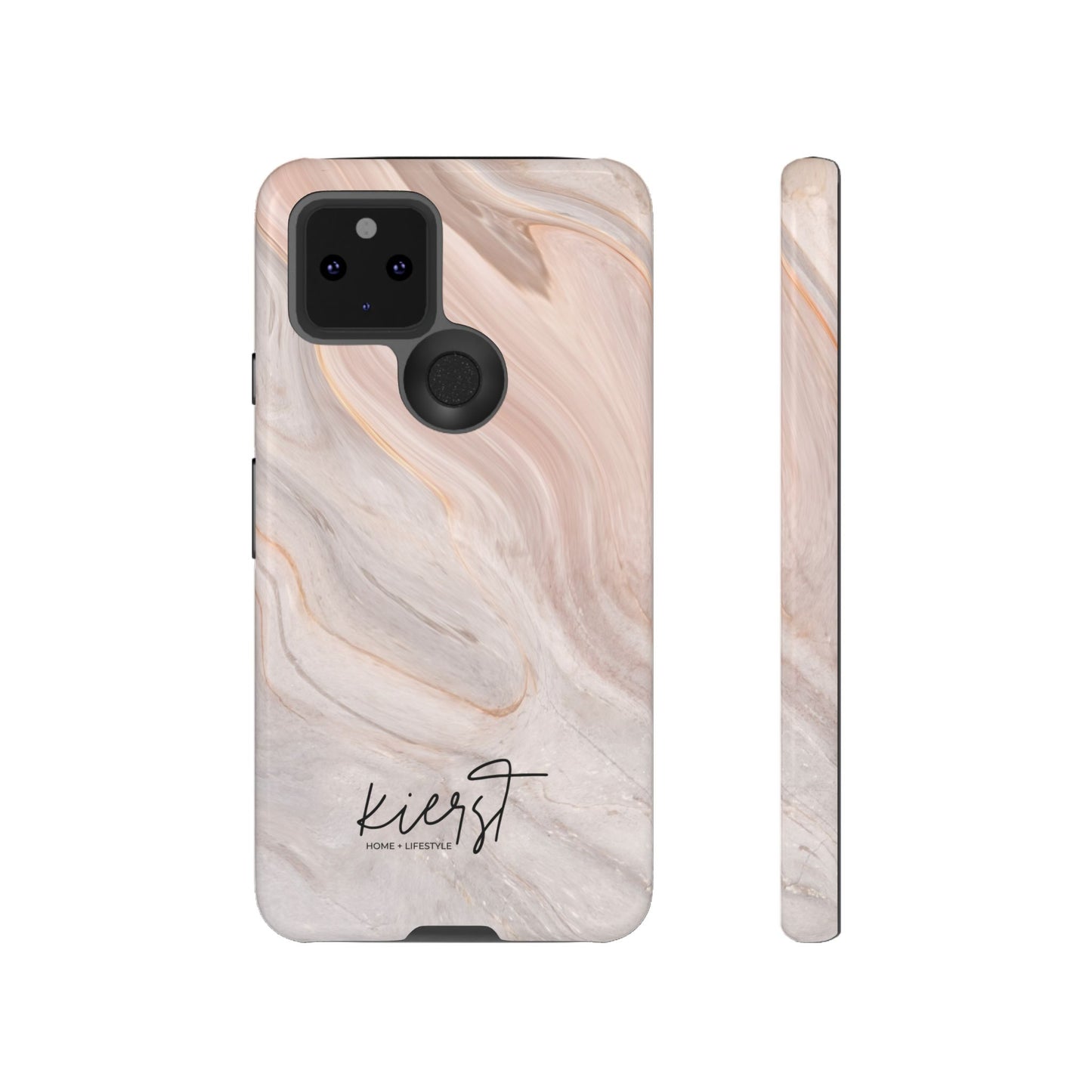 Blush Swirl Marble Google Pixel Phone Case | Soft Movement Meets Curated Luxury