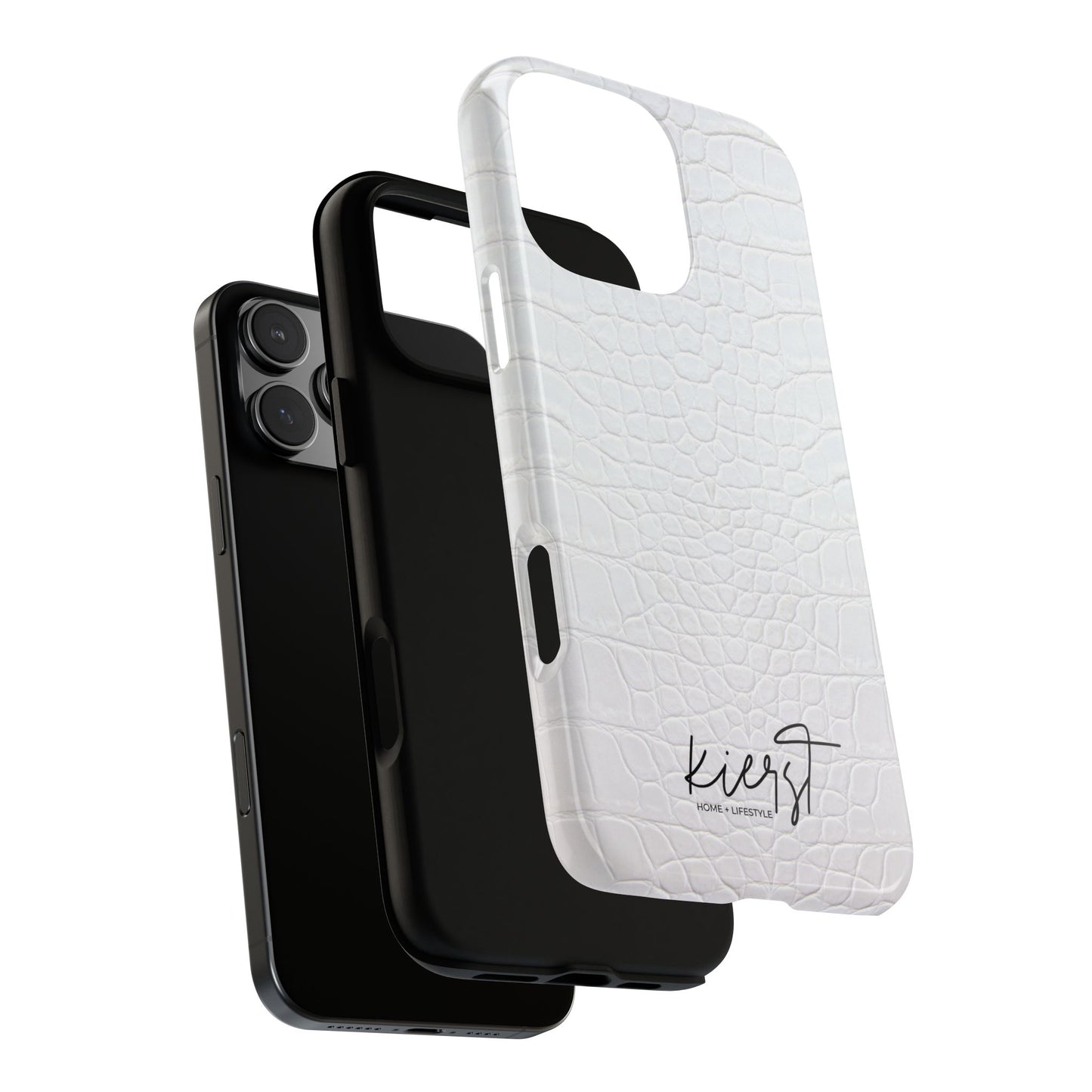 White Alligator iPhone Case | Minimal, Crisp, and Effortlessly Elevated