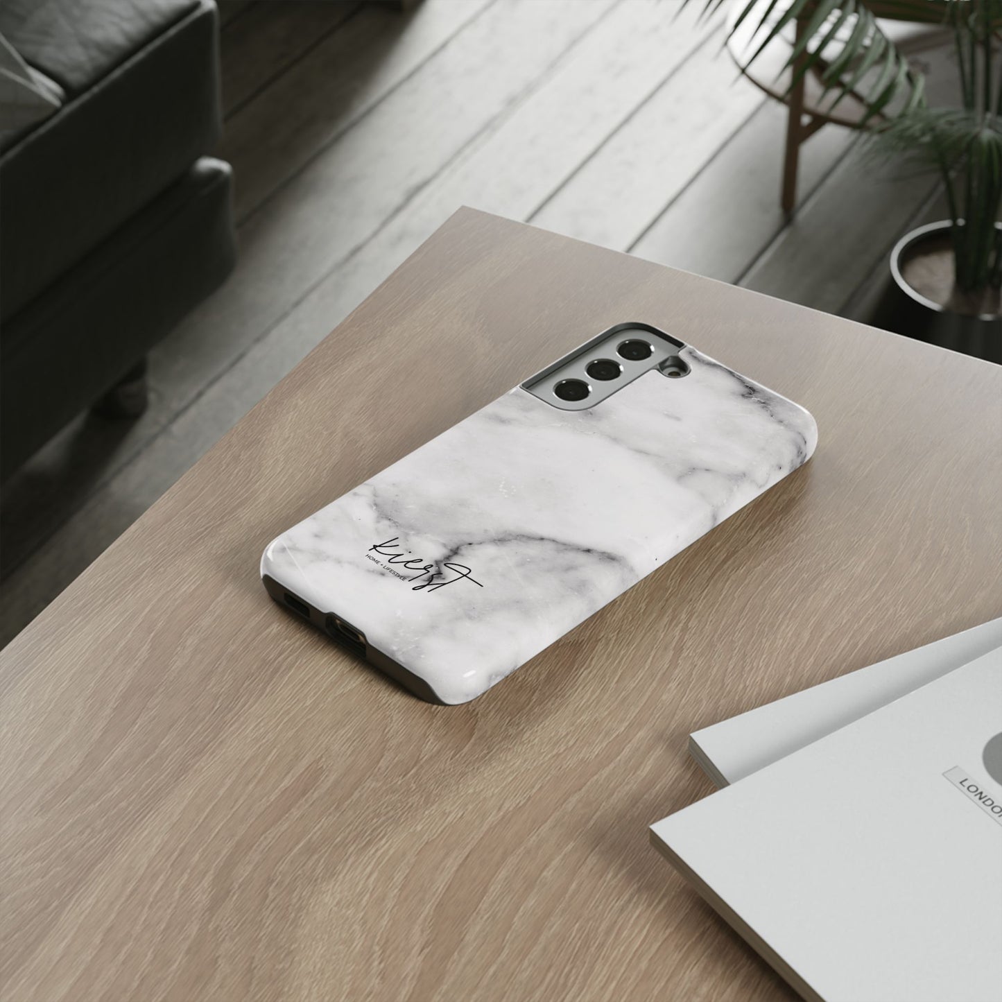 Lived-In White and Grey Marble Samsung Galaxy Case | Soft Strength, Redefined