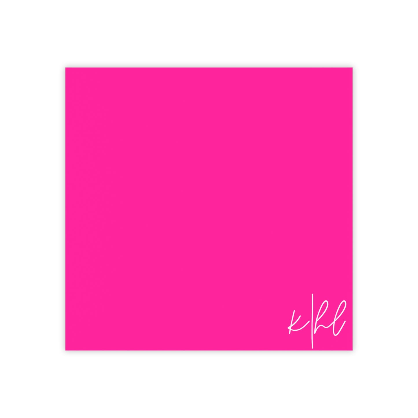 kierst Signature Hot Pink Post-it® Note Pad | Vibrant Sticky Notes for Bold Desks